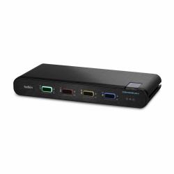 Belkin F1DN104KVM-UN-4 Tastatur/Video/Maus [KVM]-Switch Schwarz 