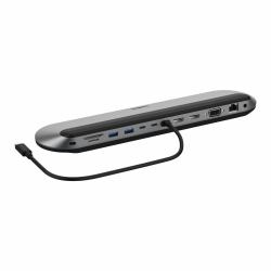 Belkin INC014BTSGY laptop-dockingstation & portreplikator Kabelgebunden USB 3.2 Gen 2 [3.1 Gen 2] Type-C Schwarz, Grau 