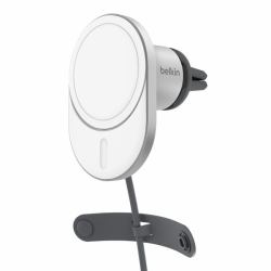 Belkin BoostCharge Pro Smartphone Silber, Weiß USB Kabelloses Aufladen Schnellladung Auto 