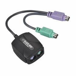 Black Box AC247A PS/2-Kabel 2x 6-p Mini-DIN Schwarz 