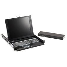 Black Box ServTray Konsolenregal 43,2 cm [17"] 1024 x 768 Pixel Schwarz 1U 