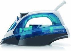 Black &amp; Decker Black & Decker BXIR2200E Bügeleisen Dampfbügeleisen Edelstahl-Bügelsohle 2200 W Schwarz, Blau, Weiß 