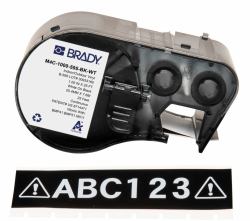 Brady M4C-1000-595-BK-WT Druckeretikett Schwarz, Weiß Selbstklebendes Druckeretikett 