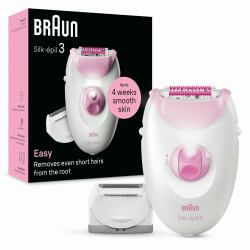 Braun Silk-épil 3 3-031 20 Pinzette Pink, Weiß 