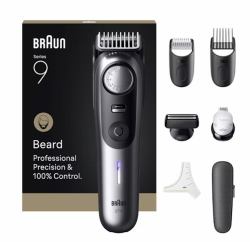 Braun BeardTrimmer 9 BT9520 Barttrimmer Akku 52 2 cm Nass & Trocken Schwarz, Grau 