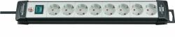Brennenstuhl 1951580101 Verlängerungskabel 5 m 8 AC-Ausgänge Indoor Schwarz, Grau 