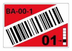 Brother LTZ14090FCB selbstklebendes Etikett Rechteck Rot 