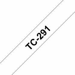 Brother TC-291 Etiketten erstellendes Band Schwarz auf weiss 