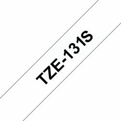 Brother TZE131S Etiketten erstellendes Band Schwarz auf transparent TZe 