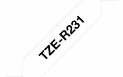 Brother TZE-R231 Etiketten erstellendes Band Schwarz auf weiss 