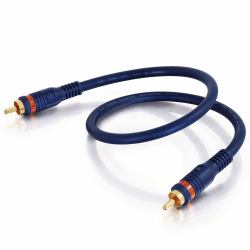 C2G 10m Velocity Digital Audio Coax Cable Composite-Video-Kabel RCA Blau 