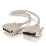 C2G 3m IEEE-1284 DB25 M/F Cable Paralleles Kabel Grau 