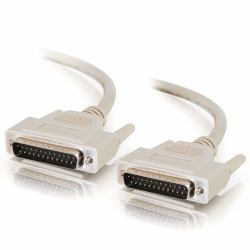 C2G 2m IEEE-1284 DB25 M/M Cable Paralleles Kabel Grau 