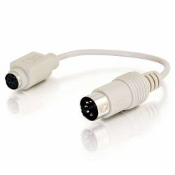 C2G 81499 PS/2-Kabel 0,15 m 6-p Mini-DIN Weiß, Beige 