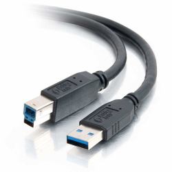 C2G 1m USB 3.0 USB Kabel USB A USB B 4,8 Gbit/s Schwarz 
