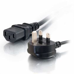 C2G 5m Power Cable Schwarz BS 1363 C13-Koppler 