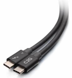 C2G 0,8 m [2,5 Fuß] Thunderbolt™ 4 USB-C® Kabel [40 Gbps] 