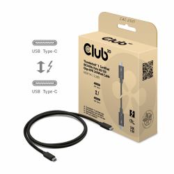 CLUB3D CAC-2501 Thunderbolt-Kabel 1 m 120 Gbit/s Schwarz 