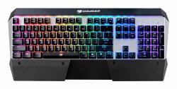 COUGAR Attack X3 RGB Tastatur Gaming USB Schwarz, Silber  - ausländische Version