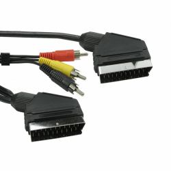 Cables Direct 1SSR3-01 SCART-Kabel 1,5 m Schwarz 