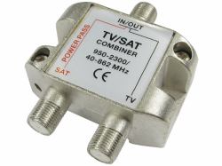 Cables Direct 2FCONN-COMBINER Kabelspalter oder -kombinator Kabelkombinierer Metallisch 