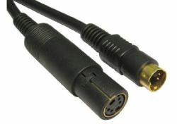 Cables Direct S-Video 5m S-Videokabel S-Video [4-pin] Schwarz 