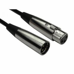 Cables Direct 2XLR-SV020 Audio-Kabel 2 m XLR [3-pin] Schwarz, Silber 