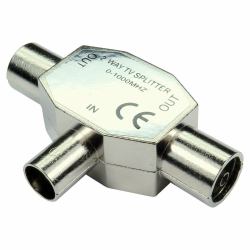 Cables Direct 3-COAXFMFMTL Kabelspalter oder -kombinator Silber 