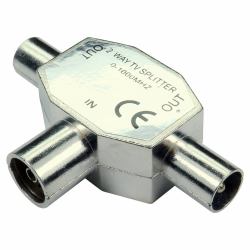 Cables Direct 3-COAXMFMMTL Kabelspalter oder -kombinator Silber 