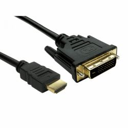 Cables Direct 77DVHD-3301 Videokabel-Adapter 1 m HDMI Typ A [Standard] DVI-D Schwarz 