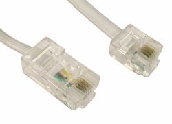 Cables Direct RJ45 - RJ11, 1m Weiß 