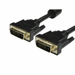 Cables Direct 99DVDUAL-201 DVI-Kabel 1 m DVI-D Schwarz 