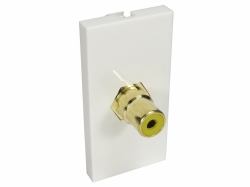 Cables Direct AV-MOD1RCAYL Steckdose RCA Weiß 