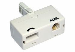 Cables Direct ADSL Microfilter [Adaptor Type] BT ADSL, BT Weiß 