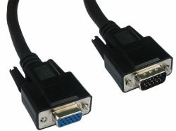 Cables Direct SVGA, 15m, M-F VGA-Kabel VGA [D-Sub] Schwarz 