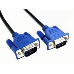 Cables Direct CDEX-LPLZ-02BL VGA-Kabel 2 m VGA [D-Sub] Schwarz, Blau 