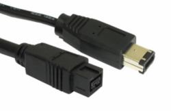 Cables Direct CDLIEE-1202-3M Firewire-Kabel 9-p Schwarz 