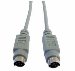 Cables Direct EX-100 PS/2-Kabel 3 m 6-p Mini-DIN Grau 