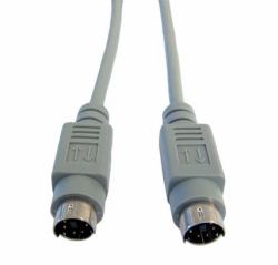 Cables Direct EX-101 PS/2-Kabel 3 m 6-p Mini-DIN Grau 