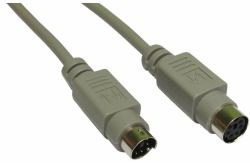 Cables Direct EX-102 PS/2-Kabel 2 m 6-p Mini-DIN Grau 