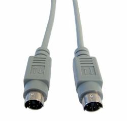 Cables Direct PS/2 PS/2-Kabel 10 m 6-p Mini-DIN Grau 