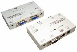 Cables Direct KVM-VGAXTAD Netzwerk-Erweiterungsmodul Netzwerksender & -empfänger Weiß 