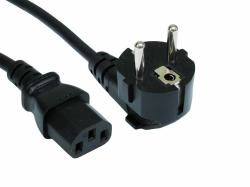 Cables Direct Euro - IEC [C13] 5m Schwarz C13-Koppler 