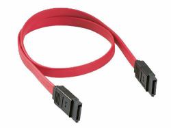 Cables Direct 0.45 m, SATA/SATA, M/M SATA-Kabel 0,45 m Schwarz, Rot 