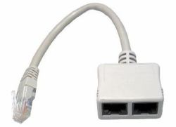 Cables Direct RJ-ECON Netzwerksplitter Weiß 