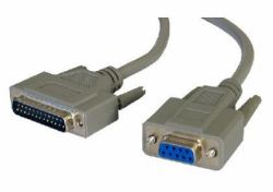 Cables Direct D9 - D25 50cm Serien-Kabel Grau 0,5 m 