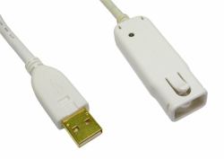 Cables Direct Cable Repeater USB Kabel USB 2.0 12 m USB A 0,48 Gbit/s Weiß 