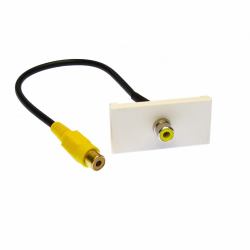 Cables Direct ZZ-MOD-1RCAY Keystone-Modul 