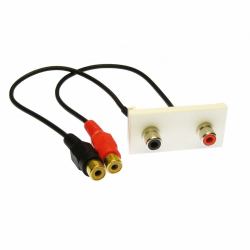 Cables Direct ZZ-MOD-2RCA Keystone-Modul 
