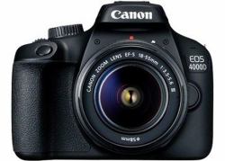Canon EOS 4000D + EF-S 18-55mm III SLR-Kamera-Set 18 MP 5184 x 3456 Pixel Schwarz 